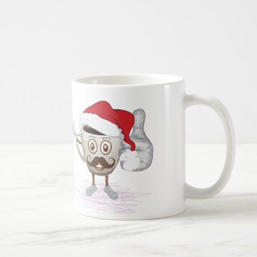 Mustache Best Boss Ever Coffee Mok (Rechts)