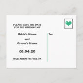 Mustache Bewaar de datum Aankondigingskaart (Achterkant)