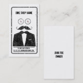 Mustache Bicycle Shop visitekaartje (Voorkant / Achterkant)