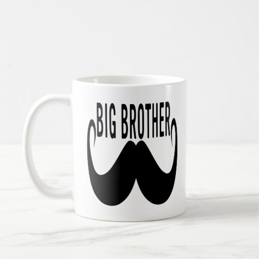 Mustache Big Brother Funny Mustache Quotes Koffiemok (Links)