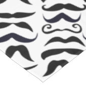 Mustache Black en White Hipster Tablecloth Tafelkleed (Gekanteld)