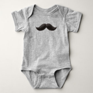 Mustache-bodysuit, voor de geavanceerde baby romper