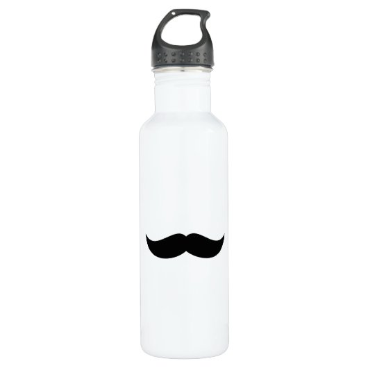 Mustache Bottle Waterfles (Voorkant)