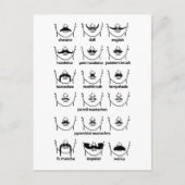 Mustache Briefkaart