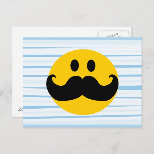 Mustache Briefkaart (Voorkant / Achterkant)