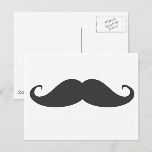 Mustache Briefkaart (Voorkant / Achterkant)