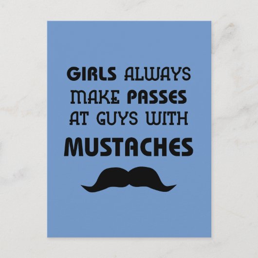 Mustache Briefkaart (Voorkant)