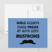 Mustache Briefkaart (Voorkant / Achterkant)