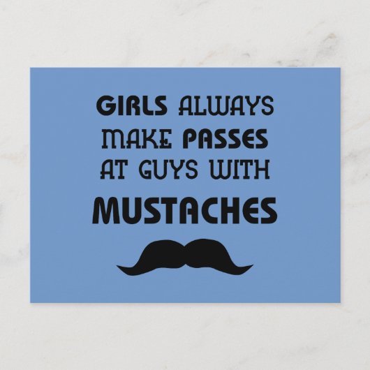 Mustache Briefkaart (Voorkant)