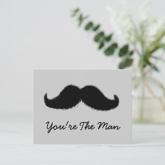 Mustache Briefkaart (Staand voorkant)