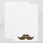 Mustache Briefpapier (Voorkant / Achterkant)