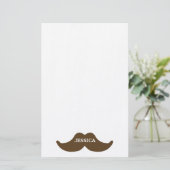 Mustache Briefpapier (Staand voorkant)