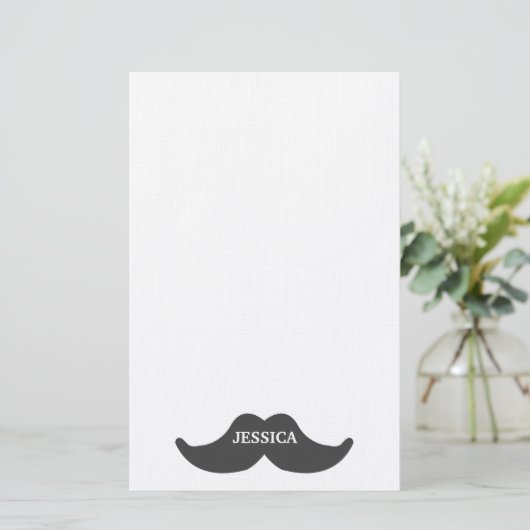 Mustache Briefpapier (Staand voorkant)