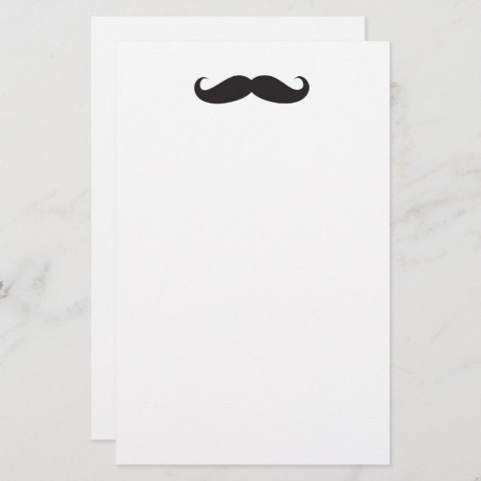 Mustache Briefpapier (Voorkant / Achterkant)