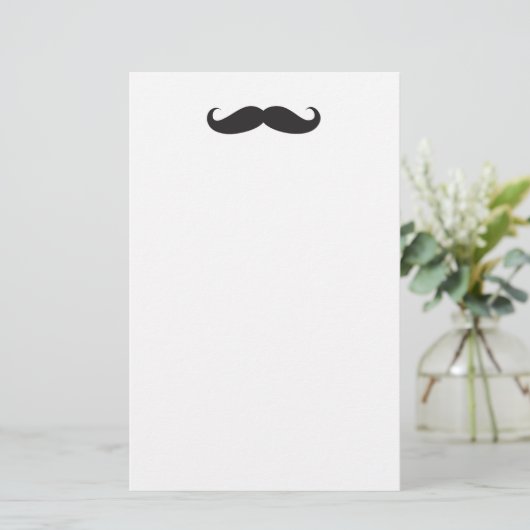 Mustache Briefpapier (Staand voorkant)