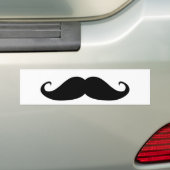 Mustache. Bumpersticker (Op auto)