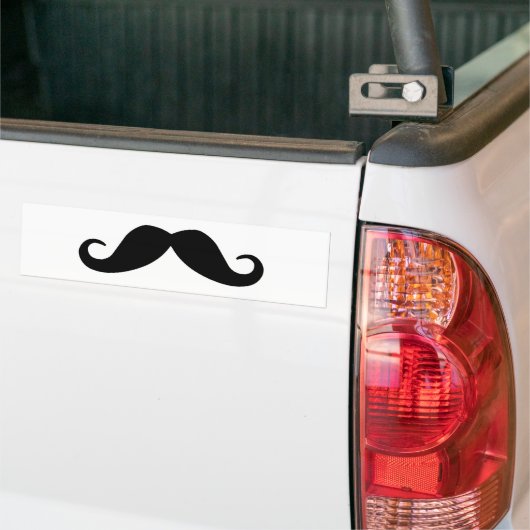 Mustache Bumpersticker (Op Truck)
