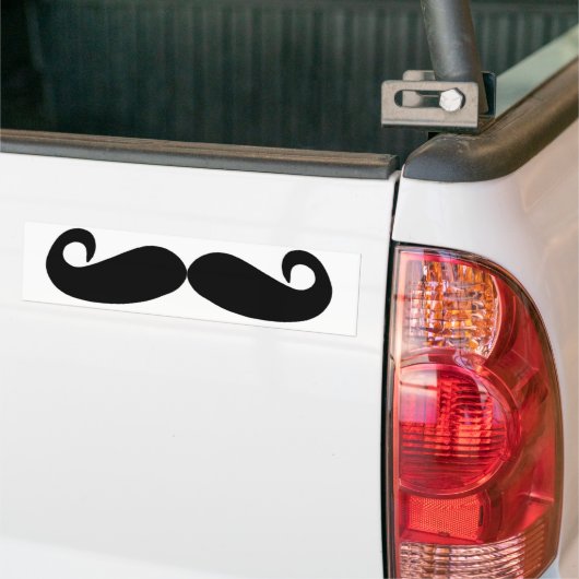 Mustache Bumpersticker (Op Truck)