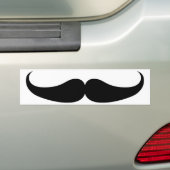 Mustache Bumpersticker (Op auto)