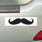 Mustache Bumpersticker (Op auto)