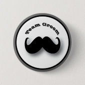Mustache Button - Team Groom (Voorkant)