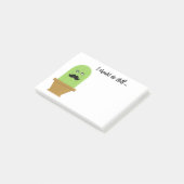Mustache Cactus Sticky Notes (Schuin)