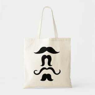 Mustache Canvas tas