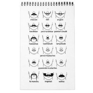Mustache Chart Kalender