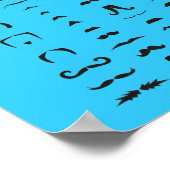 Mustache Chart Poster Funny Gift (Hoek)