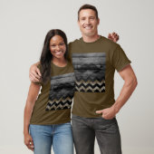Mustache Chevron  Wooden #4 T-shirt (Unisex)