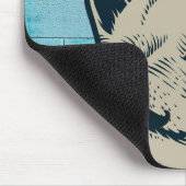 Mustache Chihuahua Graffiti Wall Monogram Muismat (Hoek)