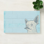 Mustache Chihuahua Graffiti Wall Post-it® Notes (Kantoor)