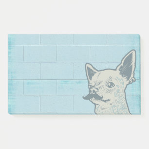 Mustache Chihuahua Graffiti Wall Post-it® Notes