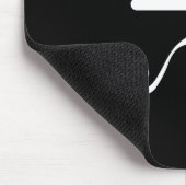 Mustache & Cigar Pictogram Mousepad Muismat (Hoek)