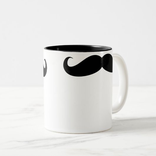 Mustache Coffee Beverage Mok (Voorkant rechts)