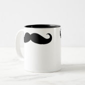 Mustache Coffee Beverage Mok (Voorkant links)