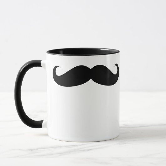 Mustache Coffee Beverage Mok (Links)