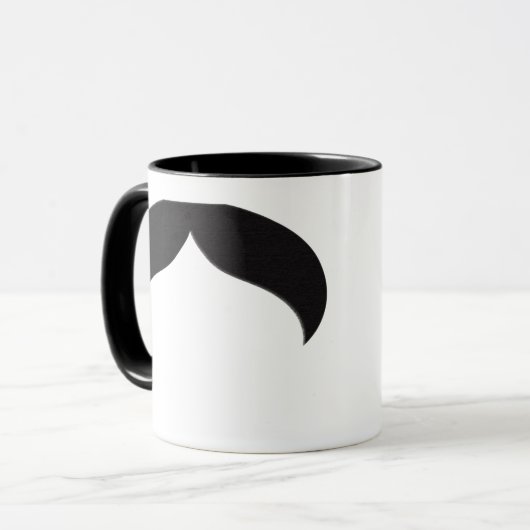 Mustache Coffee Mok (Voorkant links)