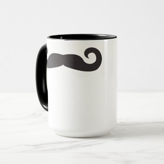 Mustache Coffee Mok (Voorkant links)