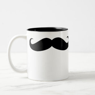 Mustache Coffee Mok verhult grappige snor