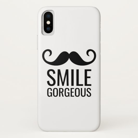Mustache COLORIZE het Achtergrond Hoesje van iPhon (Achterkant)