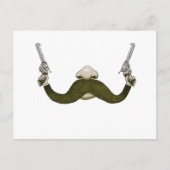 Mustache Cowboy Briefkaart (Voorkant)