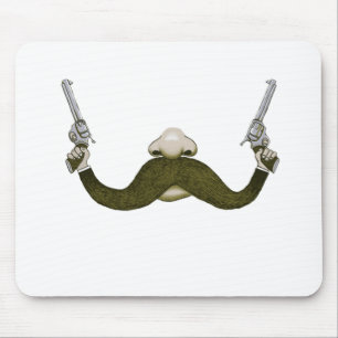 Mustache Cowboy Muismat