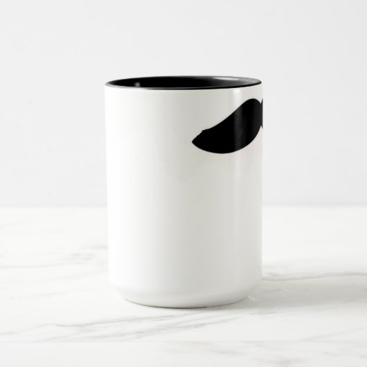 Mustache cup mok (Midden)