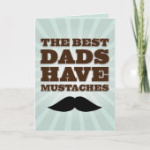 Mustache Dad Father's Day Kaart (Voorkant)