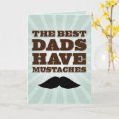 Mustache Dad Father's Day Kaart (Gele Bloem)