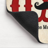 Mustache Dad Mousepad Muismat (Hoek)