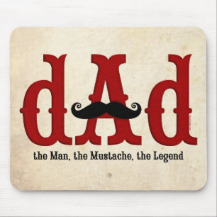 Mustache Dad Mousepad Muismat