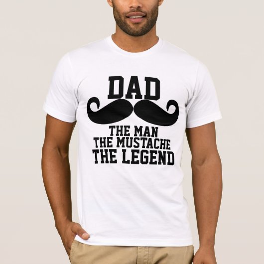 Mustache Dad T-shirts & Shirten (Voorkant)
