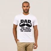 Mustache Dad T-shirts & Shirten (Voorkant volledig)